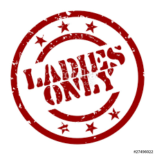 ladies only badge